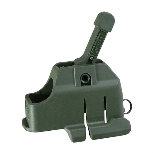 Ładowarka AR-15/M16 MAG LOADER to lekki, mocny loader z polimeru, który oszczędza palce i przyspiesza ładowanie magazynków .223, pasuje do 10, 20, 30, 100 rd.