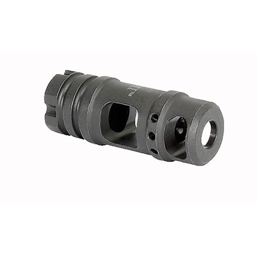 Muzzle brake AK-47 .30 CAL zmniejsza odczuwalny odrzut i unoszenie lufy, wykonany ze stali narzędziowej, pasuje do broni z gwintem M14x1.0 LH, waga 2.3 oz.