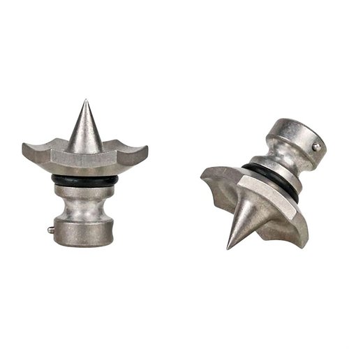 RAIDER CLEAT FEET do bipodów ATLAS 5-H i Super CAL, wykonane z wytrzymałej stali nierdzewnej, łatwe w montażu, idealne do zwiększenia stabilności.