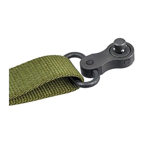 Swinger™ Sling Mount od Tech Ten Tactical zapewnia płynne przejścia między ramionami, obrót 220°, mocny materiał i szybkie odpinanie w stresujących sytuacjach.