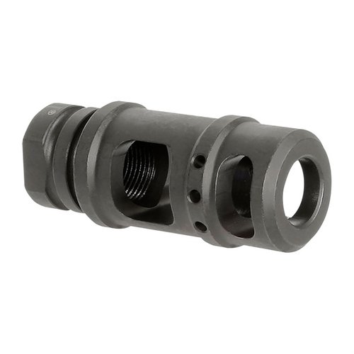 .45-70 Caliber Two Chamber Muzzle Brake od Midwest Industries zmniejsza wznoszenie lufy, wykonany ze stali narzędziowej, z gwintem 5/8-24, 100% produkcji w USA.
