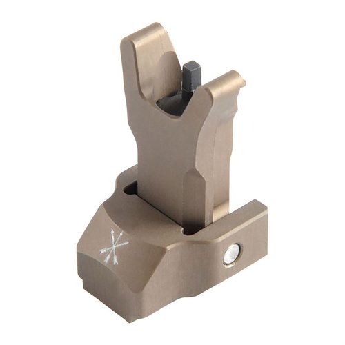FUSION Folding Backup Iron Sight to idealne rozwiązanie, które zapewnia standardową wysokość celownika, jest kompatybilne z AR15 i w pełni regulowane pod kątem elevacji.