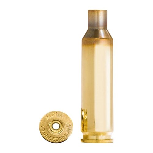 Alpha 25 Creedmoor Brass z technologią OCD zapewnia długą żywotność kieszeni na spłonki i samych łusek, idealna do wysokich ciśnień i prędkości.