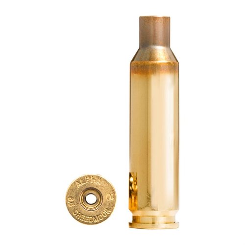 Alpha Munitions 6.5mm Creedmoor Brass z technologią OCD zapewnia długą żywotność kieszeni na spłonkę i wytrzymałość nawet przy wysokich ciśnieniach.