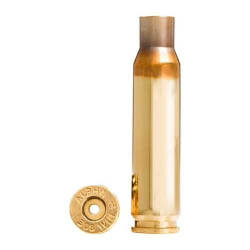 Alpha Munitions 308 Winchester Brass z technologią OCD zapewnia dłuższą żywotność kieszeni na primer i zwiększoną trwałość przy wysokich ciśnieniach.