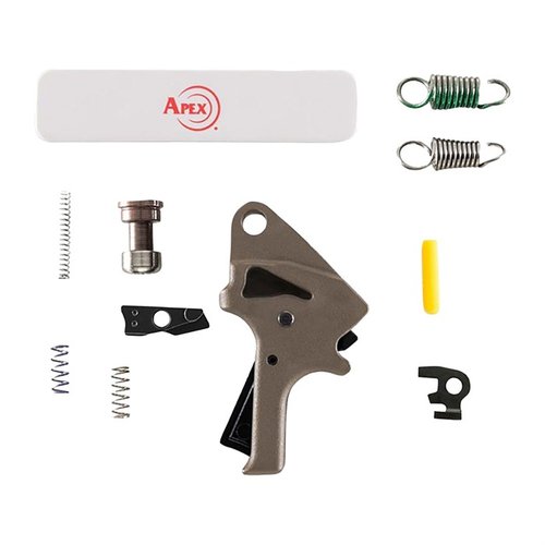 Zestaw Apex Forward Set Trigger Kit do M&P M2.0 zapewnia gładki, krótki i precyzyjny spust, redukując ciężar o 2 lbs i podróż spustu o 40%.