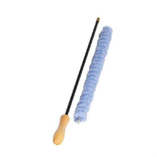 System do szybkiego usuwania zanieczyszczeń z broni, dwuczęściowa konstrukcja ułatwiająca transport, włókno szklane z drewnianą rączką i pokrowcem.