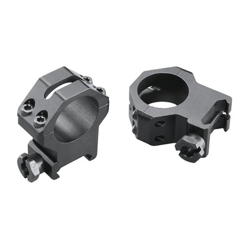 Pierścienie FOUR HOLE SKELETON wykonane z lekkiego aluminium 6061 T6, z czterema śrubami Torx dla maksymalnej siły trzymania i niezawodnego montażu optyki.