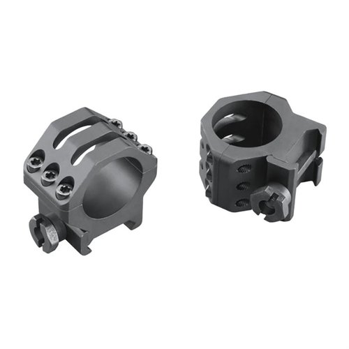 Sześciotaktowe pierścienie Picatinny WEAVER zapewniają maksymalne bezpieczeństwo dzięki sześciu śrubom, anodowanej powłoce Type III i ulepszonym mocowaniom.