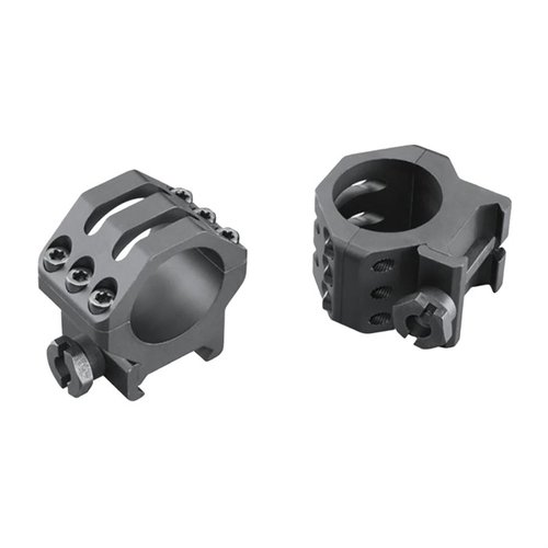 Sześciotaktowe pierścienie Picatinny WEAVER zapewniają maksymalne bezpieczeństwo dzięki sześciu śrubom, nowoczesnej konstrukcji i wykończeniu anodowym typu III.