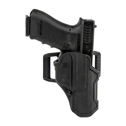 T-SERIES L2C HOLSTER zapewnia bezpieczeństwo i szybki dostęp do broni dzięki aktywacji kciukiem, wykonaniu z wytrzymałego polimeru i wygodnej podszewce.