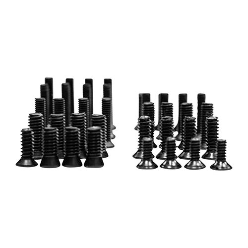 ULTIMATE RED DOT MOUNTING SCREW PACK od SWAMPFOX OPTICS zawiera 14 zestawów śrub T10 różnych długości i gwintów, idealnych do mocowania celowników na różnych platformach.