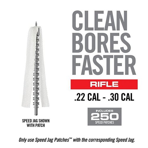 Płatki Bore-Max Speed Jag zapewniają doskonałe czyszczenie lufy, eliminując zgrubienia i maksymalizując skuteczność dzięki wyjątkowej chłonności syntetycznego materiału.