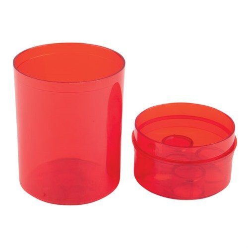 Lee Red Round Die Box to idealne miejsce do przechowywania Twoich die. Wykonana z wytrzymałego plastiku, pomieści cztery die i umożliwia przechowywanie turreta.
