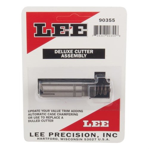 Ulepsz swoją Lee Value Trim, dodając automatyczne fazowanie łusek lub wymieniając stępiony cutter na DELUXE QUICK TRIM CUTTER ASSEMBLY od LEE PRECISION.