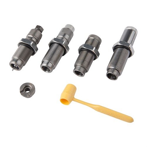 Zestaw die'ów ULTIMATE 4-DIE SET do 308 Winchester oferuje maksymalną wszechstronność, precyzyjne dopasowanie pocisków i wysoką trwałość bez smarowania.