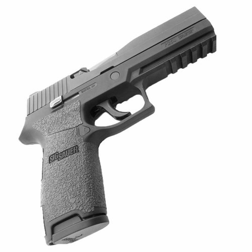 Talon Grip Tape do SIG Sauer P250/P320 zwiększa przyczepność, zapewnia pełne pokrycie, a także ma wycięcie na emblemat SIG, dostępne w gumowej i granulatowej teksturze.
