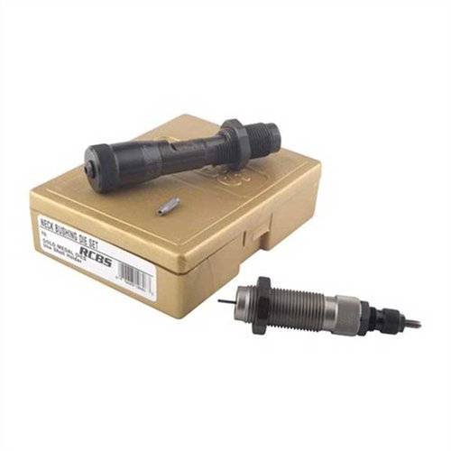 Zestaw die'ów 25-06 Remington Gold Medal Match od RCBS umożliwia precyzyjne ustawienie napięcia na pocisku, co zwiększa dokładność i wydłuża żywotność łusek.