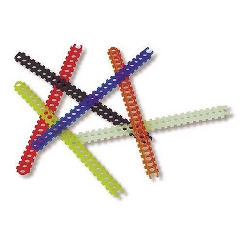 APS STRIPS od RCBS to kolorowe paski, które ułatwiają identyfikację. Każdy pasek pomieści 25 primerów, które można załadować za pomocą striploadera.