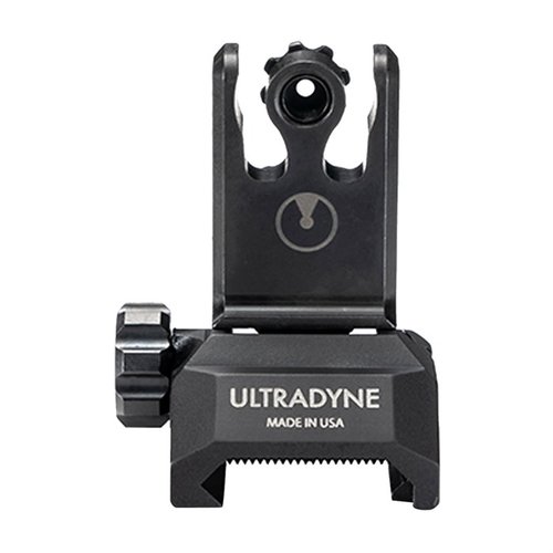 Ultradyne C2 Folding Rear Sight oferuje regulację, możliwość wyboru między aperturą .70