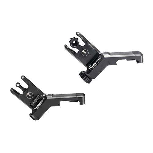 Ultradyne C2 Folding Front i Rear Offset Sight Combos oferują wszechstronność, lekką konstrukcję ze stali nierdzewnej i stopu aluminium oraz możliwość wyboru między różnymi celownikami.