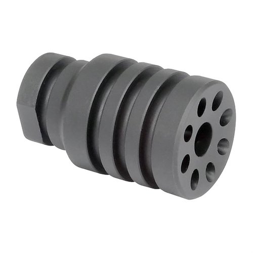 Diverter Pistol Blast firmy Midwest Industries kieruje odgłos wystrzału do przodu, wykonany z stali narzędziowej, ½-28 do pistoletów 5.56/.223, waga 4.1 oz.