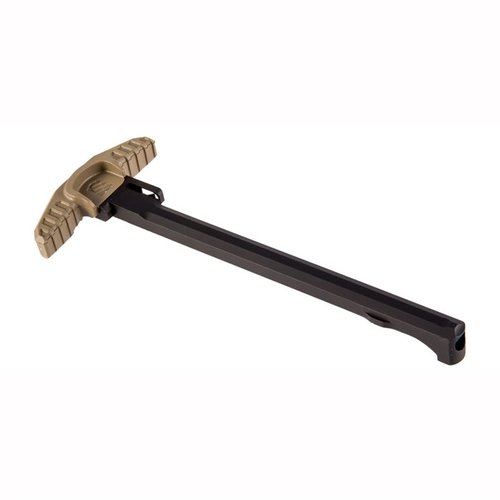 Bezklamrowy, ambidextralny uchwyt do ładowania AR-15 zapewnia szybkie ładowanie i usuwanie usterek, z ergonomiczną dźwignią i wytrzymałą aluminiową ramą.