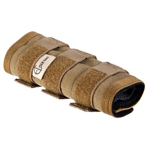 Osłona HTP od Cole-Tac wytrzymuje temperatury do 3000°F, jest wodoodporna, ognioodporna i ma regulowane paski, zapewniając doskonałą stabilność podczas strzelania.