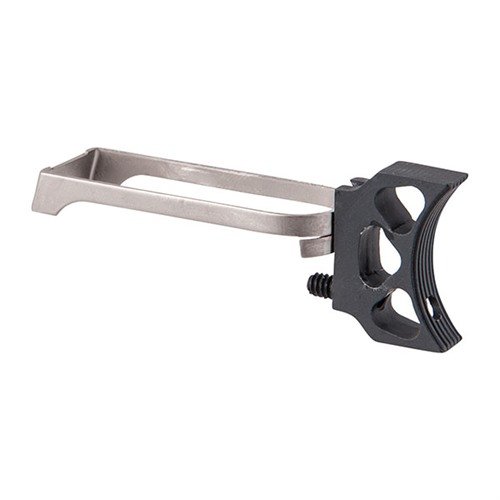 Fusion 1911 K-HOLE Trigger to lekki, regulowany spust o długiej długości, dostępny w srebrnym i czarnym wykończeniu, pasujący do wszystkich modeli 1911.