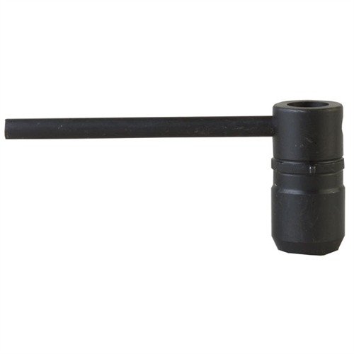 Uniwersalny klucz do wkładek tłumikowych 12 ga, wykonany ze stali, pasuje do większości popularnych marek, eliminując potrzebę noszenia wielu narzędzi.