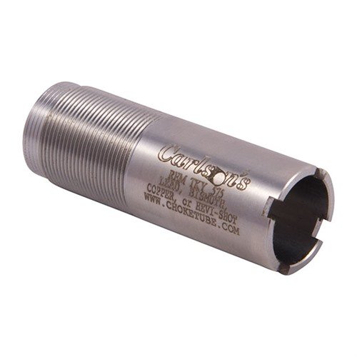 Tuby 20GA REM-CHOKE CARLSONS wykonane ze stali nierdzewnej, idealne do strzelania z amunicji magnum i stalowej, zapewniające wysoką trwałość i precyzję.