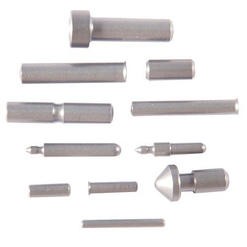 Zestaw 11 precyzyjnie wykonanych pinów do 1911, hartowanych cieplnie dla większej wytrzymałości, idealny do renowacji lub budowy nowego pistoletu.