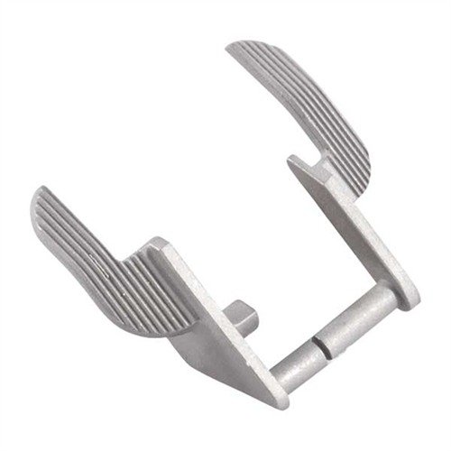 Beavertail Grip Safety i Ambidextrous Safety od CASPIAN, wykonane z 4140 carbon steel, zapewniają bezpieczeństwo i precyzyjne dopasowanie do ramki Caspian Hi-Capacity 1911.