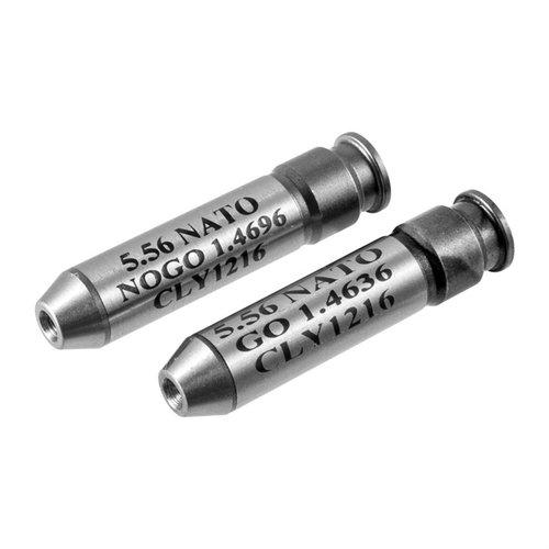 Zestaw wskaźników Clymer Go & No-Go precyzyjnie mierzy headspace w broni, zapewniając bezpieczeństwo i niezawodność dzięki stalowym, precyzyjnie wykonanym narzędziom.