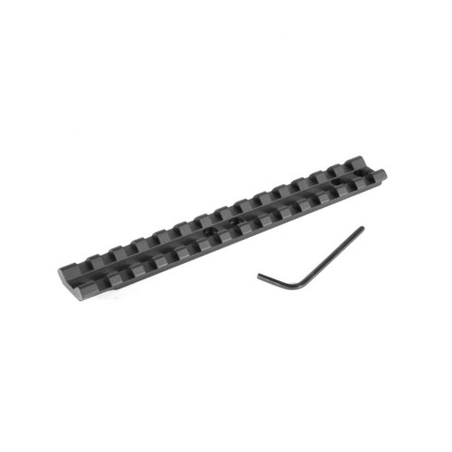 EGW Mossberg 500, 590, 835 - uniwersalna szyna Picatinny, łatwy montaż bez wiercenia, precyzyjnie wykonana z aluminium 6061 T6, idealna do szybkiej zmiany celownika.