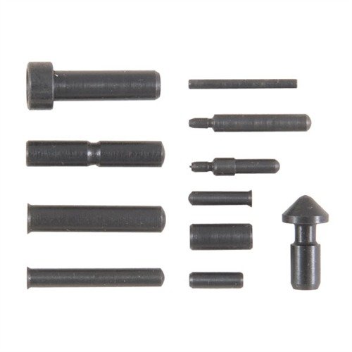 Kompletny zestaw 11 elementów do 1911, wykonany z hartowanej stali, idealny do naprawy lub budowy niestandardowego pistoletu, trwały i estetyczny.