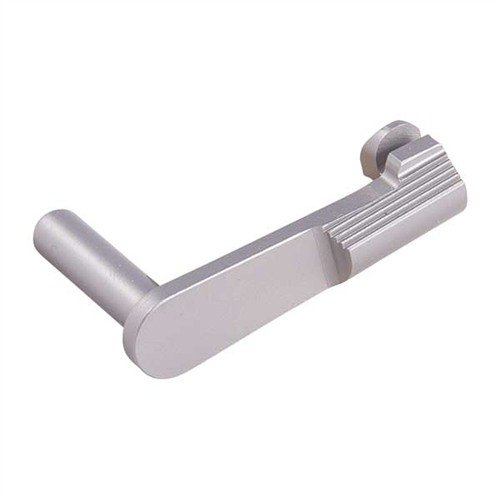 Solidny slide stop do 1911, precyzyjnie wykonany ze stali, zapewnia trwałość i dokładne dopasowanie. Dostępny z pinami .200