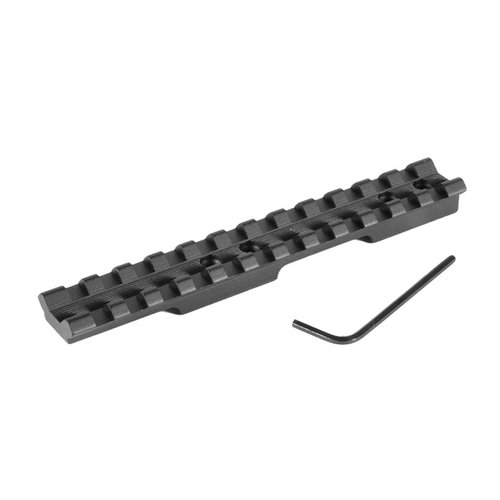 Jednoczęściowa baza Picatinny EGW do Savage Rascal, bez wiercenia, z lekkiego aluminium, zapewnia elastyczność montażu celowników i łatwą regulację.