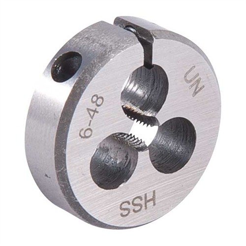 Wysokiej jakości WIRE GAUGE CARBON DIES od Brownells zapewniają precyzyjne gwintowanie dzięki trwałej stali węglowej i średnicy 13/16