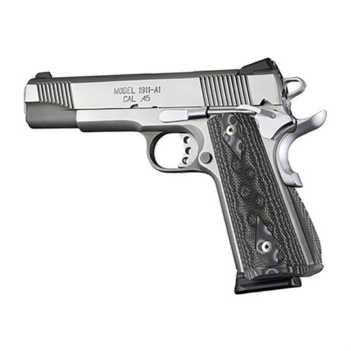 Panele chwytowe Hogue G10 do 1911 Government są frezowane na ambidextrous safety, pasują do fabrycznego osprzętu i wymagają jedynie 12 in/lbs momentu dokręcania.