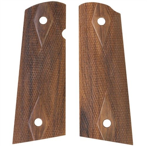 Dzięki dodatkowej długości, gripy HOGUE 1911 eliminują nieestetyczną szczelinę, zapewniając komfort strzelania i lepszą kontrolę odrzutu.