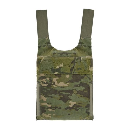 LV/119 Rear Covert Plate Bag to dyskretny, kompaktowy system noszenia płyt, z regulowanym cummerbundem i panelem Velcro na oznaczenia, idealny do ukrytej ochrony.