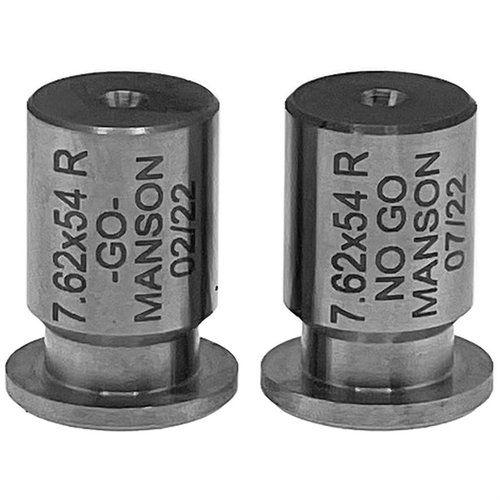 Manson Precision Rimmed Cartridge Headspace Gauge zapewnia precyzyjne pomiary luzu nabojowego, wykonany z trwałej stali M7, idealny do karabinów 7.62 x 54R.