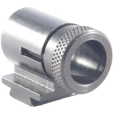 Niski profil, w pełni stalowy celownik przedni z ośmioma wymiennymi wkładkami, które są zabezpieczone nakrętką. Zestaw wkładek w komplecie.