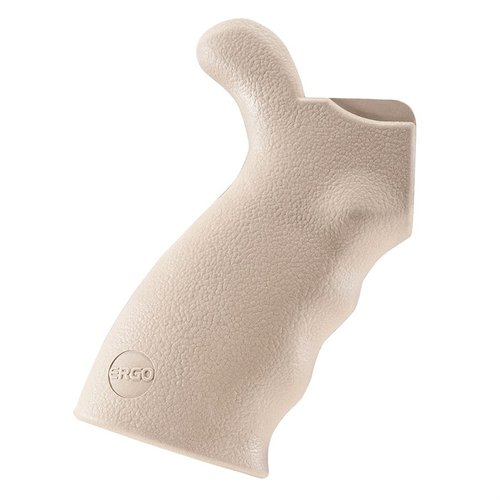 Ergo 2 Grip-SureGrip® zapewnia ergonomiczną konstrukcję, doskonałą przyczepność i komfort strzelania, idealny do AR-15/AR-10, odporny na oleje i rozpuszczalniki.