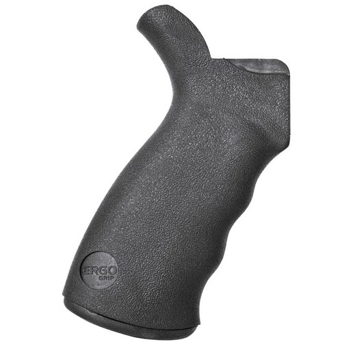 Ergo Grip-SureGrip® oferuje ergonomiczną konstrukcję z teksturą SureGrip®, poprawiając komfort strzelania i kontrolę broni, pasuje do .556 i .308 AR/M4.
