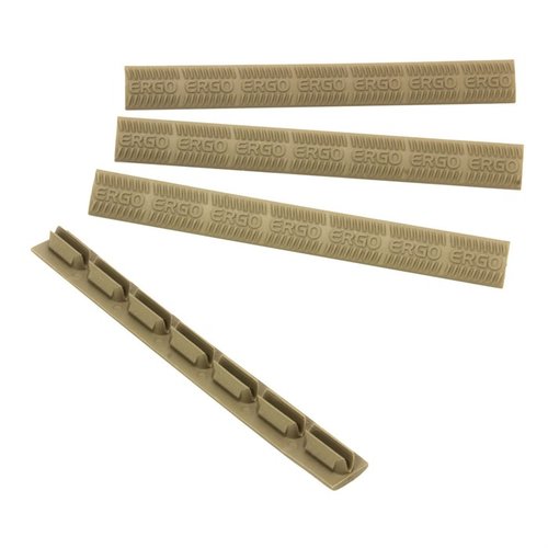 Pokrywy Keymod WedgeLok z miękkiej gumy santoprene zapewniają pewny chwyt i ochronę dla rąk oraz sprzętu, idealne do montażu na handguardach Keymod.