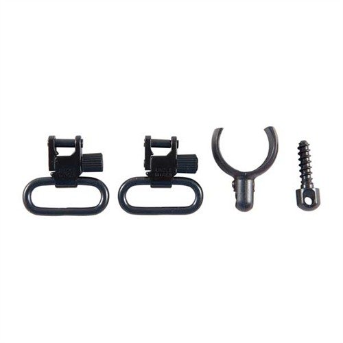 Szybkie odłączane zaczepy Uncle Mike's zapewniają pewne mocowanie do lufy lub tuby magazynowej, idealne do karabinów Marlin i wielu strzelb.