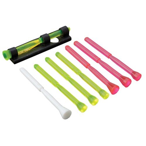 COMP SIGHT HIVIZ poprawia widoczność celu dzięki wymiennym rurkom świetlnym w różnych kolorach i średnicach, idealny do strzelectwa sportowego i polowania.