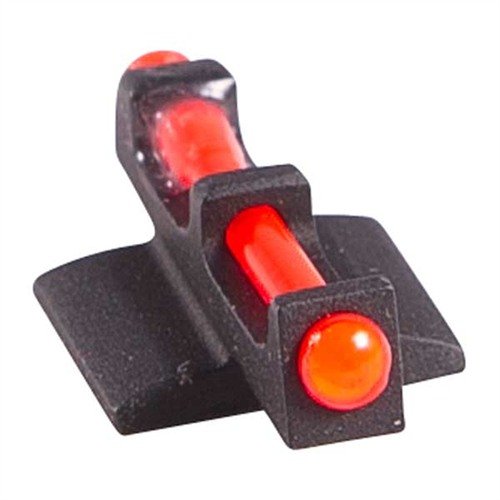 Wysokiej jakości celownik fiber optic w kolorze czerwonym, maksymalizujący światło otoczenia dla szybkiej akwizycji celów w słabym oświetleniu.